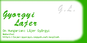 gyorgyi lajer business card